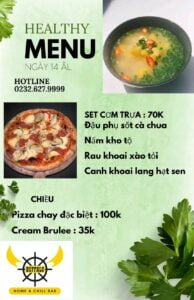 Thực đơn chay của Buffalo Chill Bar